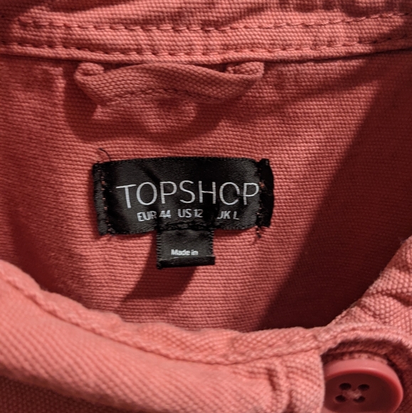 Topshop Raw Hem Shirt - Picture 3 of 3